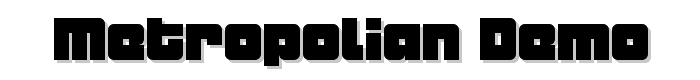 Metropolian Demo font
